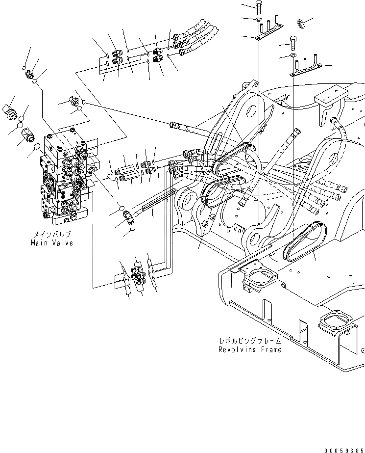 Схема запчастей Komatsu PC138USLC-8 - ГИДРОЛИНИЯ РУКОЯТИ И КОВША(/)(№-) ГИДРАВЛИКА