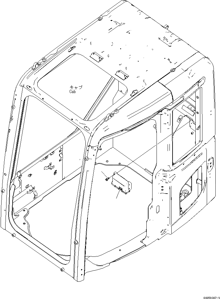 Схема запчастей Komatsu PC138USLC-8 - КАБИНА (КОНТРОЛЛЕР) (ORBCOMM ТИП)(№-) КАБИНА ОПЕРАТОРА И СИСТЕМА УПРАВЛЕНИЯ