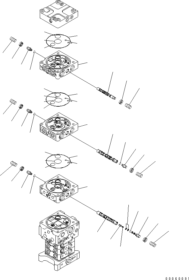 Схема запчастей Komatsu PC138USLC-8 - ОСНОВН. КЛАПАН (/)(№-) ОСНОВН. КОМПОНЕНТЫ И РЕМКОМПЛЕКТЫ