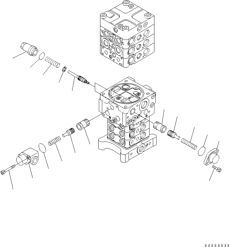 Схема запчастей Komatsu PC138USLC-8 - ОСНОВН. КЛАПАН (7/)(№-) ОСНОВН. КОМПОНЕНТЫ И РЕМКОМПЛЕКТЫ