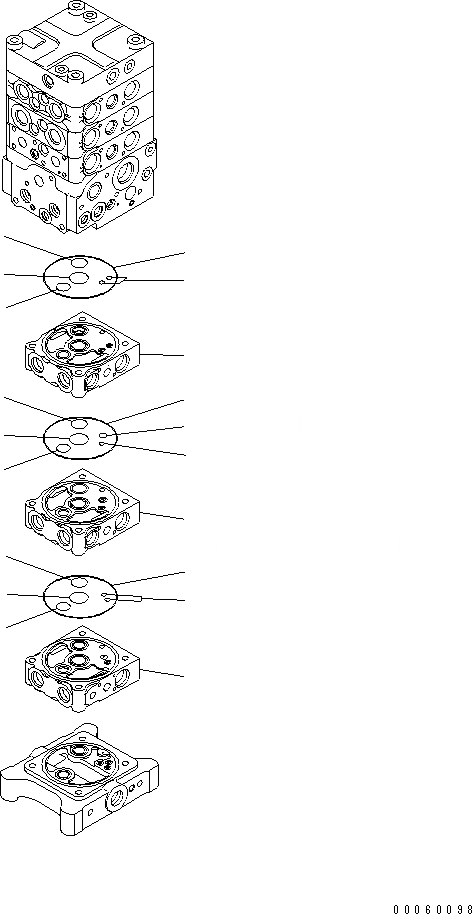 Схема запчастей Komatsu PC138USLC-8 - ОСНОВН. КЛАПАН (9/)(№-) ОСНОВН. КОМПОНЕНТЫ И РЕМКОМПЛЕКТЫ