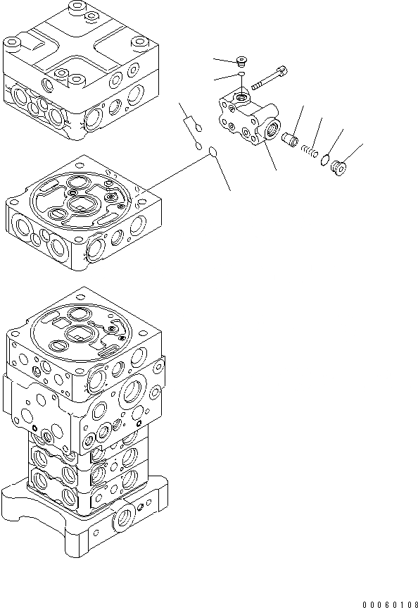 Схема запчастей Komatsu PC138USLC-8 - ОСНОВН. КЛАПАН (9/)(№-) ОСНОВН. КОМПОНЕНТЫ И РЕМКОМПЛЕКТЫ