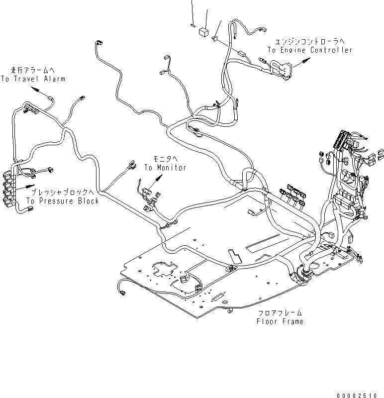 Схема запчастей Komatsu PC138US-8 - ЗАДН. VIEW CAMERA LESS(№-) ЭЛЕКТРИКА