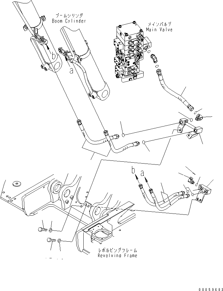 Схема запчастей Komatsu PC138US-8 - ГИДРОЛИНИЯ СТРЕЛЫ(№-) ГИДРАВЛИКА