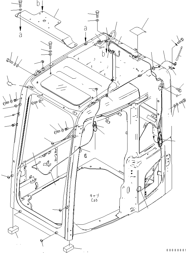 Схема запчастей Komatsu PC138US-8 - КАБИНА (ЗАГЛУШКА БОЛТ И АНТЕННА) (ORBCOMM ТИП) (ДЛЯ АВСТРАЛИИ)(№7-) КАБИНА ОПЕРАТОРА И СИСТЕМА УПРАВЛЕНИЯ