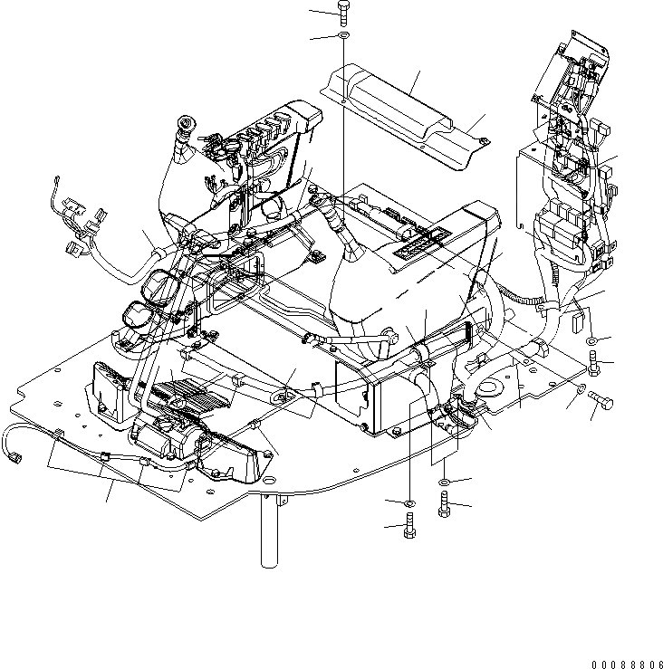 Схема запчастей Komatsu PC138US-8 - ОСНОВН. КОНСТРУКЦИЯ (Э/ПРОВОДКА КРЕПЛЕНИЕ) (ДЛЯ АВСТРАЛИИ)(№7-) КАБИНА ОПЕРАТОРА И СИСТЕМА УПРАВЛЕНИЯ