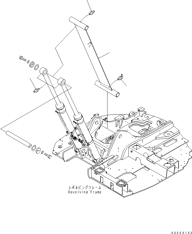 Схема запчастей Komatsu PC138US-8 - СОЕДИНИТЕЛЬН. ЗВЕНО (БЕЗ СТРЕЛЫ) (ДЛЯ ЕС)(№-) РАБОЧЕЕ ОБОРУДОВАНИЕ