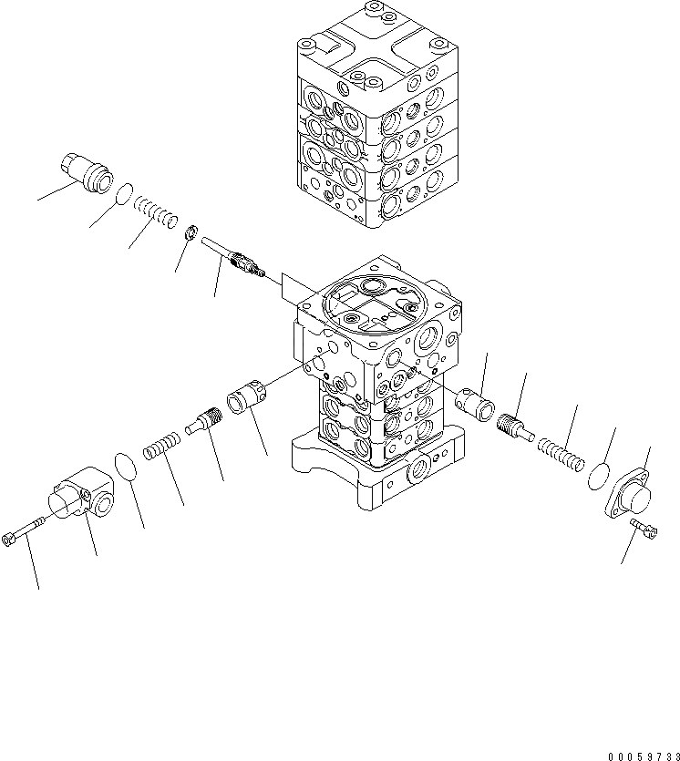 Схема запчастей Komatsu PC138US-8 - ОСНОВН. КЛАПАН (-НАВЕСН. ОБОРУД) (7/7)(№-) ОСНОВН. КОМПОНЕНТЫ И РЕМКОМПЛЕКТЫ