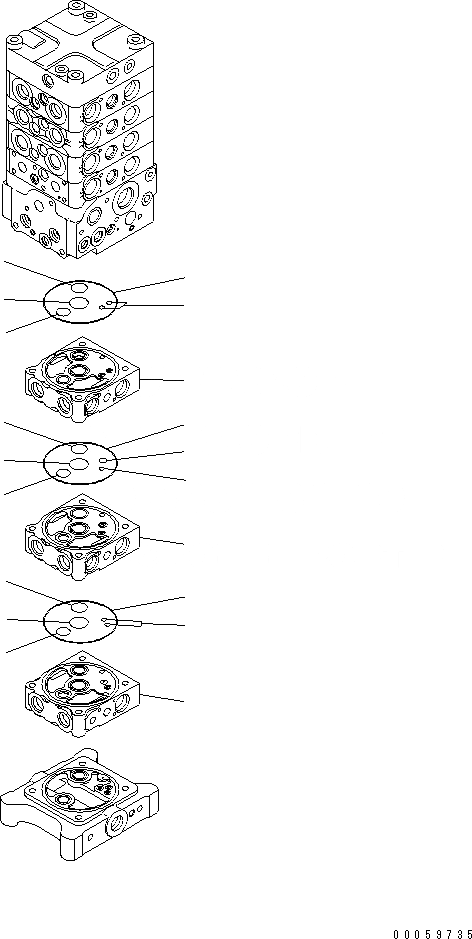 Схема запчастей Komatsu PC138US-8 - ОСНОВН. КЛАПАН (-НАВЕСН. ОБОРУД) (9/7)(№-) ОСНОВН. КОМПОНЕНТЫ И РЕМКОМПЛЕКТЫ