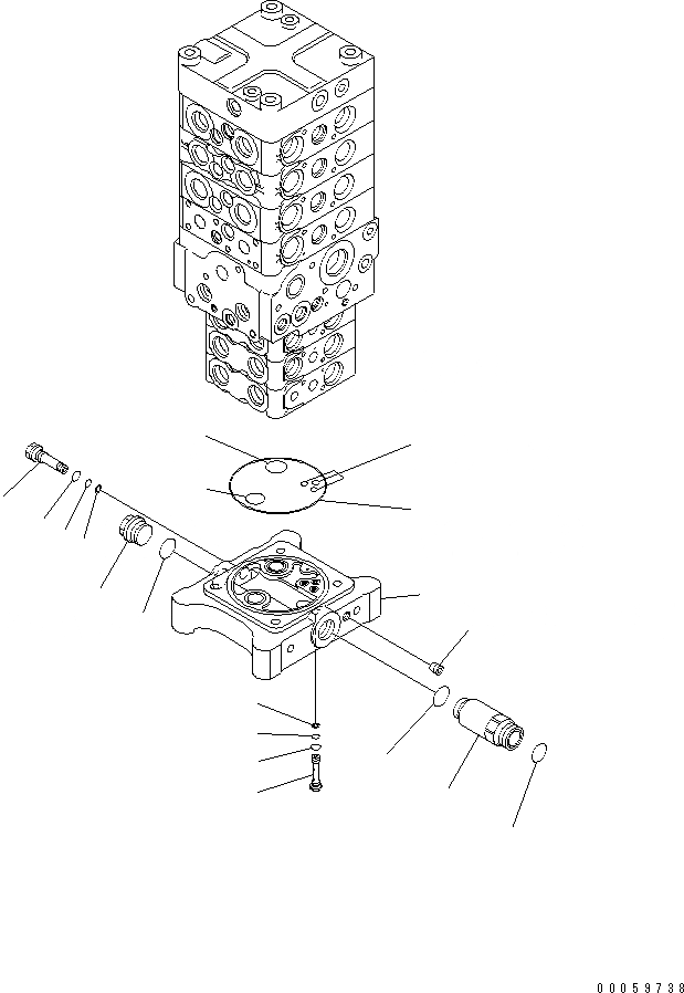 Схема запчастей Komatsu PC138US-8 - ОСНОВН. КЛАПАН (-НАВЕСН. ОБОРУД) (/7)(№-) ОСНОВН. КОМПОНЕНТЫ И РЕМКОМПЛЕКТЫ