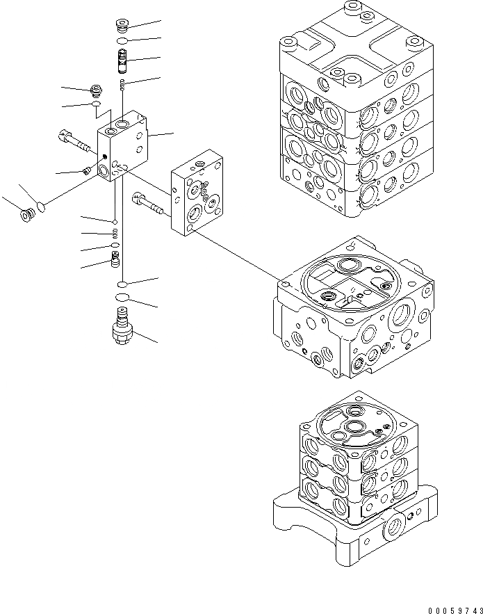 Схема запчастей Komatsu PC138US-8 - ОСНОВН. КЛАПАН (-НАВЕСН. ОБОРУД) (/7)(№-) ОСНОВН. КОМПОНЕНТЫ И РЕМКОМПЛЕКТЫ