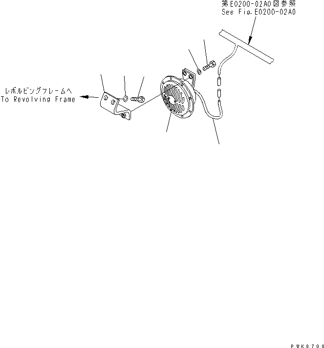 Схема запчастей Komatsu PC138USLC-2 - БОЛ. ЗВУК. СИГНАЛ. ЭЛЕКТРИКА
