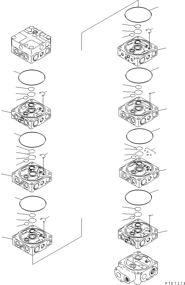 Схема запчастей Komatsu PC138USLC-2 - ОСНОВН. КЛАПАН (8-КЛАПАН) (/) (ДЛЯ НАВЕСН. ОБОРУД И ОТВАЛ)(№9-) ОСНОВН. КОМПОНЕНТЫ И РЕМКОМПЛЕКТЫ