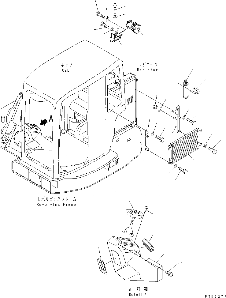 Схема запчастей Komatsu PC138US-2 - КОНДИЦ. ВОЗДУХА (ВОЗДУХОВОДЫ)(№-) КАБИНА ОПЕРАТОРА И СИСТЕМА УПРАВЛЕНИЯ