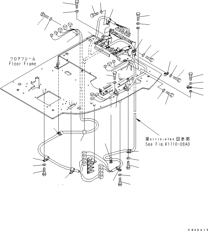 Схема запчастей Komatsu PC138US-2 - ОСНОВН. КОНСТРУКЦИЯ (Э/ПРОВОДКА КРЕПЛЕНИЕ)(№-) КАБИНА ОПЕРАТОРА И СИСТЕМА УПРАВЛЕНИЯ