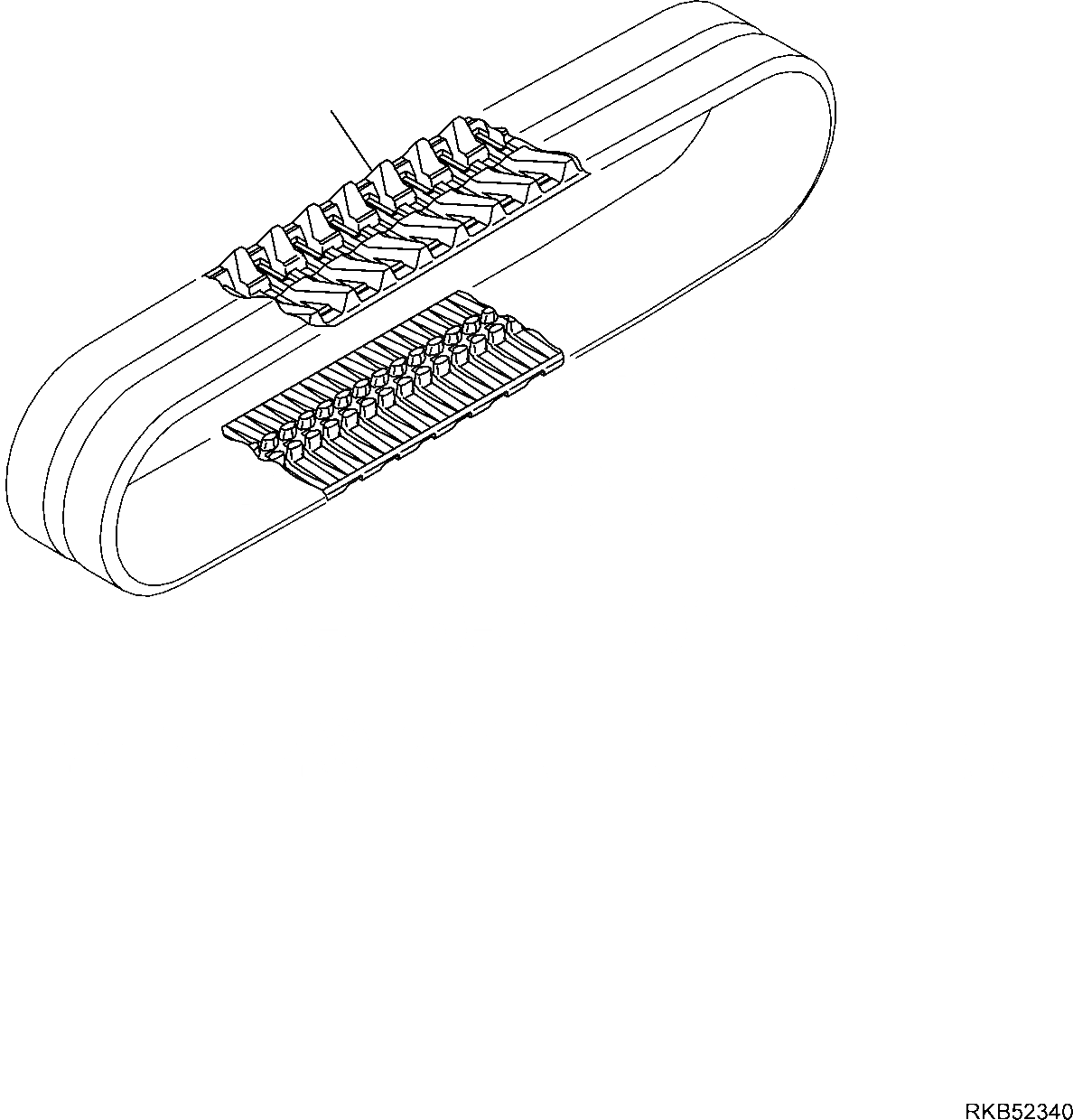 Схема запчастей Komatsu PC14R-3 - РЕЗИН. SHOE НИЖН.CARRIAGE