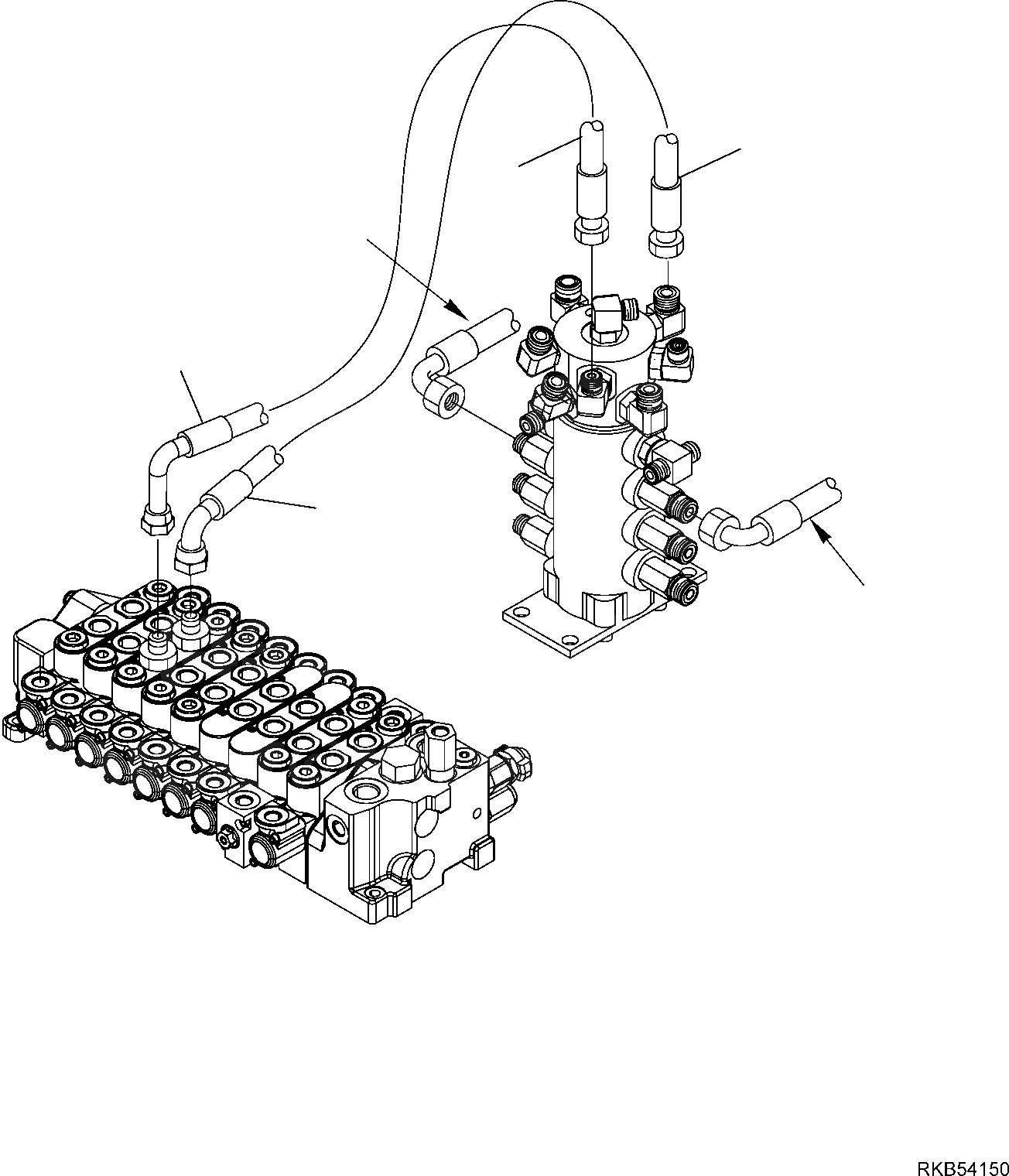 Схема запчастей Komatsu PC14R-3 - ГИДРОЛИНИЯ (ОТВАЛ ЛИНИЯ) (ВЕРХН.) (С ХОД INCREMENT) РАБОЧЕЕ ОБОРУДОВАНИЕ ГИДРАВЛИКА