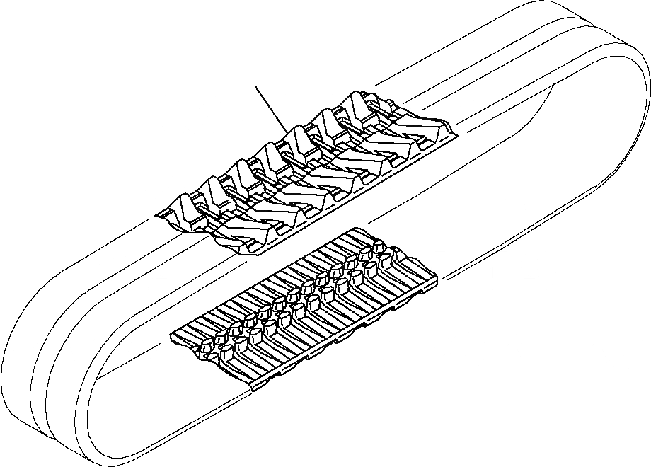 Схема запчастей Komatsu PC14R-2 - РЕЗИН. SHOE РАМА