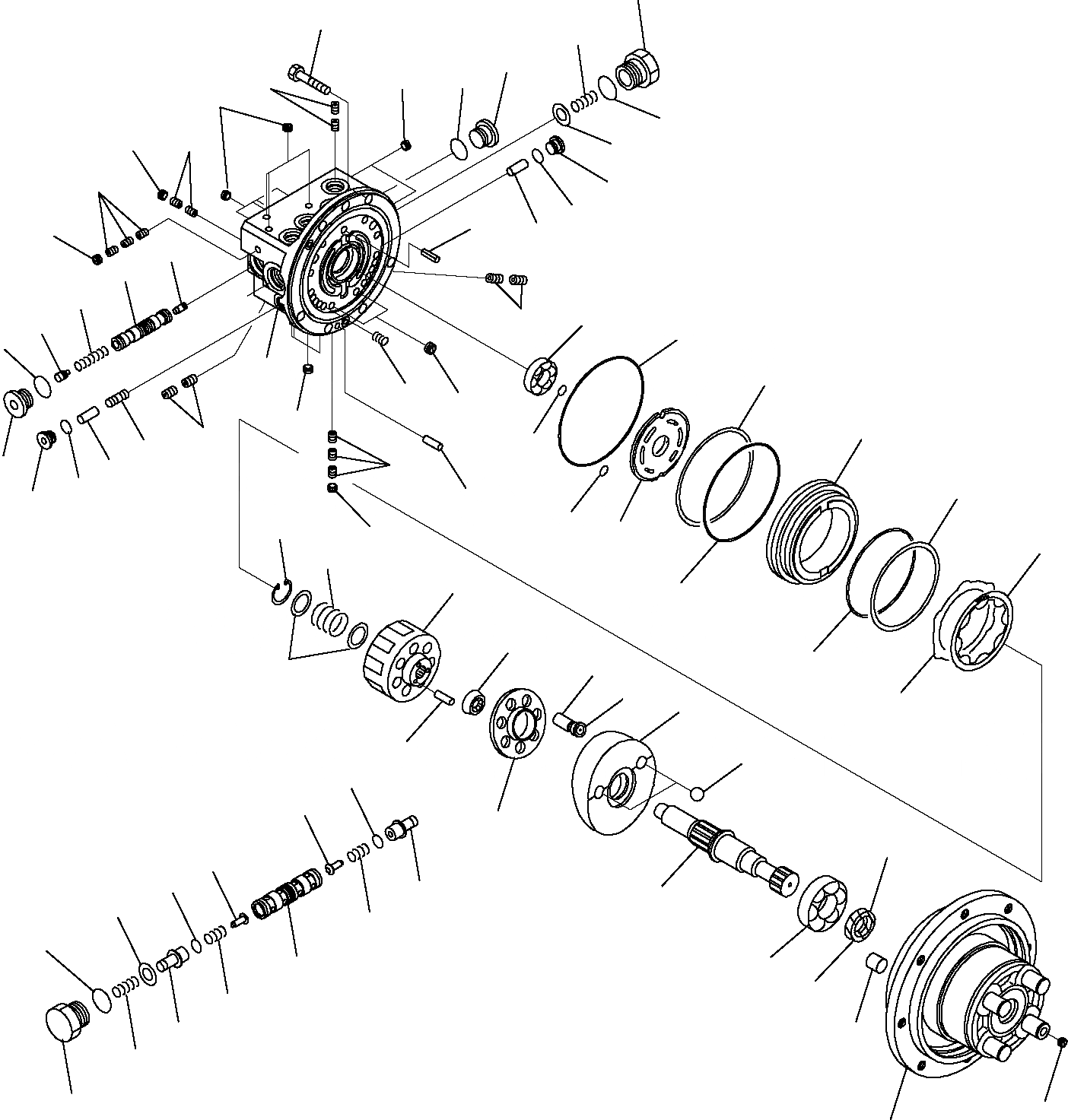 Схема запчастей Komatsu PC14R-2 - МОТОР ХОДА (С ХОД INCREMENT) (ТИП PHV-B-B-PT-889B) (/) РАБОЧЕЕ ОБОРУДОВАНИЕ ГИДРАВЛИКА