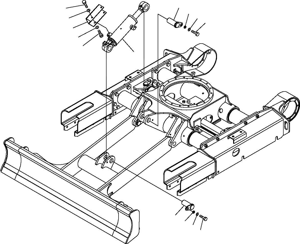 Схема запчастей Komatsu PC14R-2 - ОТВАЛ (/) РАБОЧЕЕ ОБОРУДОВАНИЕ