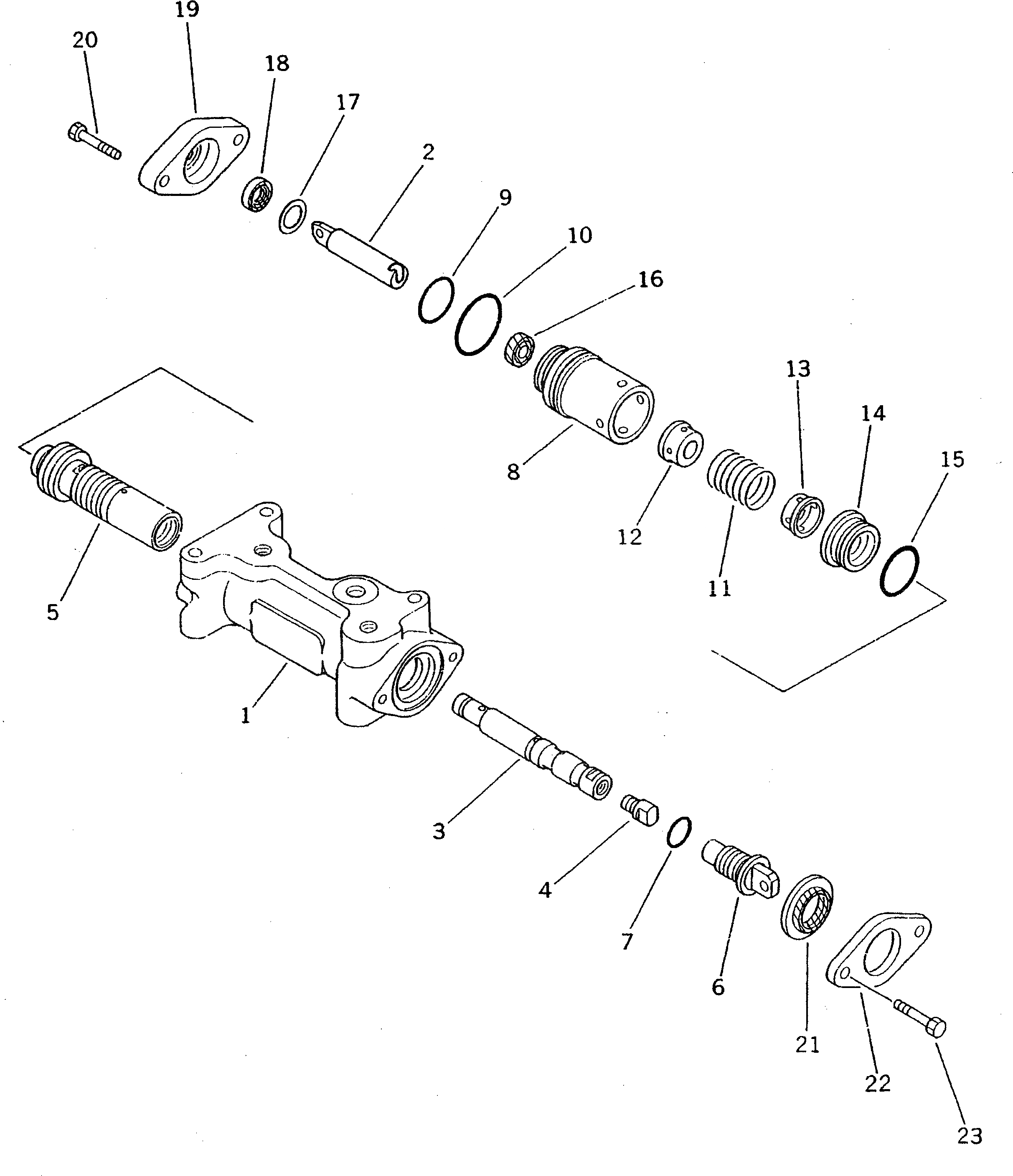 Схема запчастей Komatsu PC150-3 - СЕРВОКЛАПАН (ДЛЯ УДЛИНН. РЫЧАГ УПРАВЛ-Е) УПРАВЛ-Е РАБОЧИМ ОБОРУДОВАНИЕМ