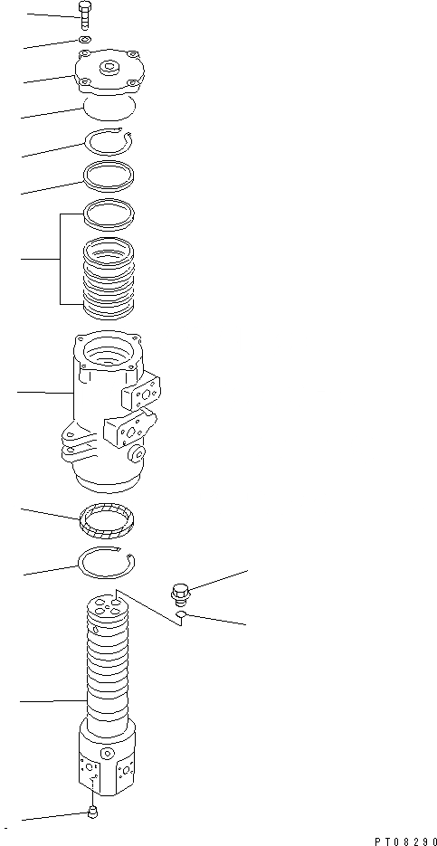 Схема запчастей Komatsu PC150-5 - ПОВОРОТНОЕ СОЕДИНЕНИЕ ОСНОВН. КОМПОНЕНТЫ И РЕМКОМПЛЕКТЫ