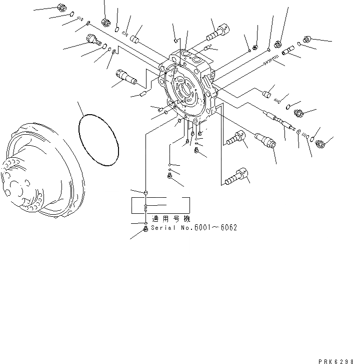 Схема запчастей Komatsu PC150-5 - МОТОР ХОДА (/) ОСНОВН. КОМПОНЕНТЫ И РЕМКОМПЛЕКТЫ