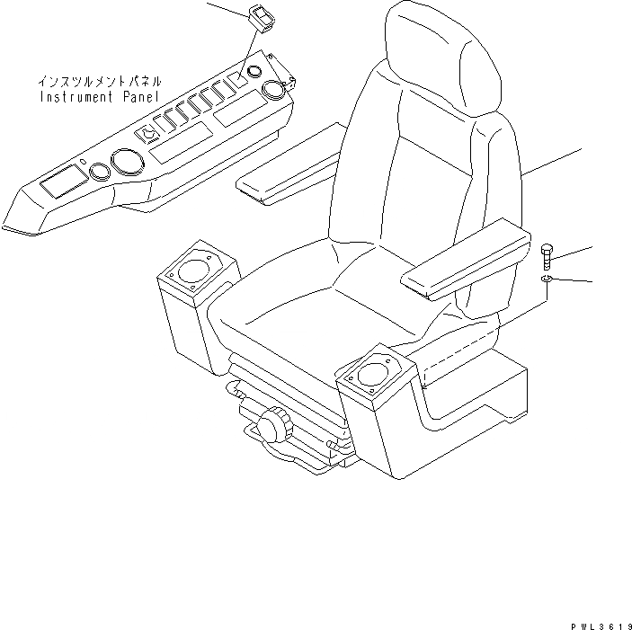 Схема запчастей Komatsu PC150-6K - СИДЕНЬЕ ОПЕРАТОРА (ДЛЯ ПОДОГРЕВED СИДЕНЬЕ)(№K-K) КАБИНА ОПЕРАТОРА И СИСТЕМА УПРАВЛЕНИЯ