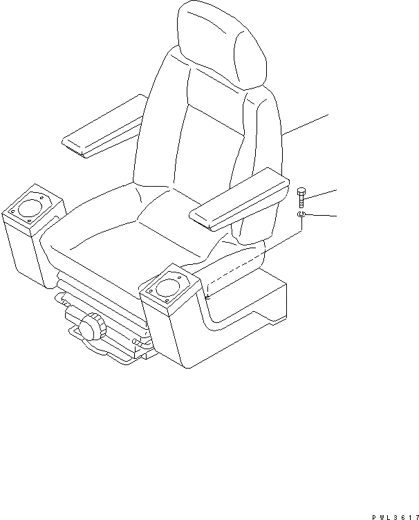 Схема запчастей Komatsu PC150LC-6K - СИДЕНЬЕ ОПЕРАТОРА(№K-K) КАБИНА ОПЕРАТОРА И СИСТЕМА УПРАВЛЕНИЯ