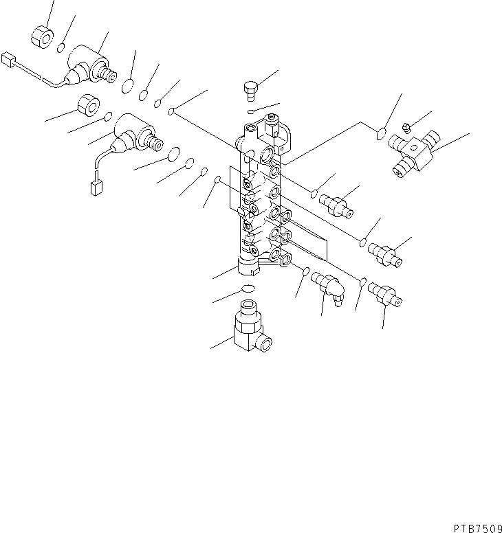 Схема запчастей Komatsu PC150LGP-6K - СОЛЕНОИДНЫЙ КЛАПАН ЛИНИЯ (СОЛЕНОИДНЫЙ КЛАПАН) ГИДРАВЛИКА