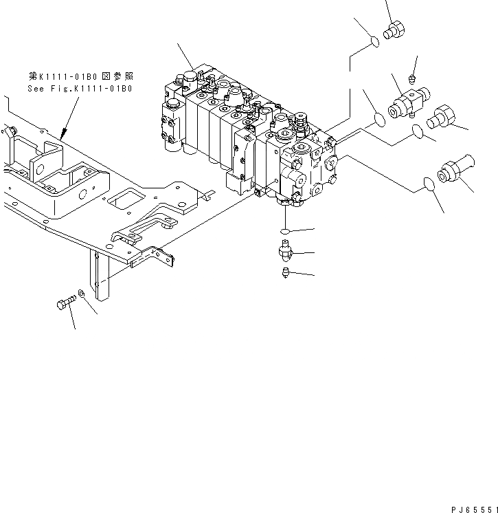 Схема запчастей Komatsu PC15MRX-1 - ОСНОВН. УПРАВЛ-Е (ОСНОВН. УПРАВЛЯЮЩ. КЛАПАН И СОЕДИНИТЕЛЬН. ЧАСТИ¤ /) (ДЛЯ КРОМЕ ЯПОН.) КАБИНА ОПЕРАТОРА И СИСТЕМА УПРАВЛЕНИЯ