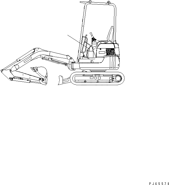 Схема запчастей Komatsu PC15MRX-1 - МАРКИРОВКА МАРКИРОВКА