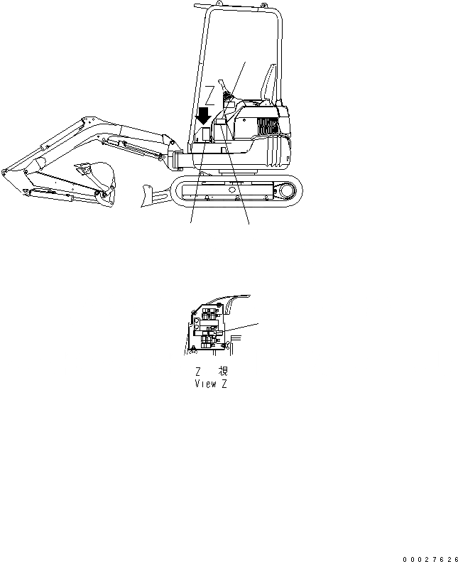 Схема запчастей Komatsu PC15MRX-1 - МАРКИРОВКА (MULTI PATTERN ПЛАСТИНА) (АНГЛ.) МАРКИРОВКА