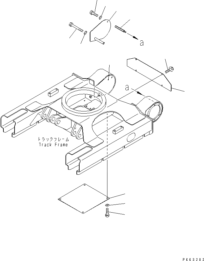 Схема запчастей Komatsu PC15R-8 - КРЫШКИ (LOTUS RHIZOME СПЕЦ-Я.) ХОДОВАЯ