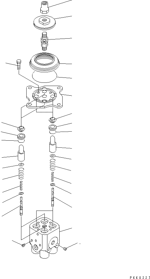 Схема запчастей Komatsu PC15R-8 - P.P.C. КЛАПАН (ДЛЯ РАБОЧ. ОБОРУД-Я УПРАВЛ-Е) ОСНОВН. КОМПОНЕНТЫ И РЕМКОМПЛЕКТЫ