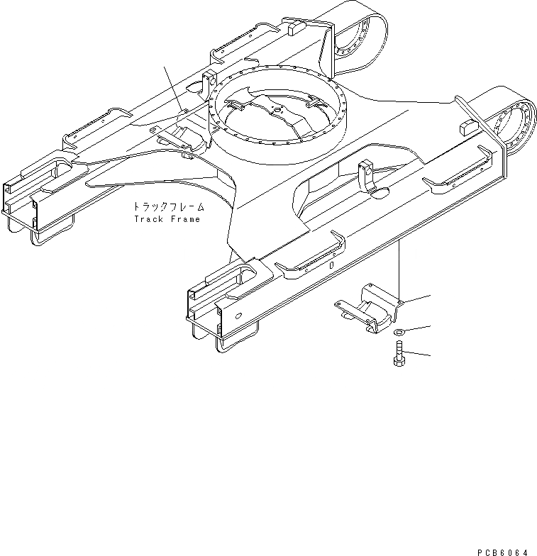 Схема запчастей Komatsu PC160-6K - ЗАЩИТА ОПОРНЫХ КАТКОВ ХОДОВАЯ