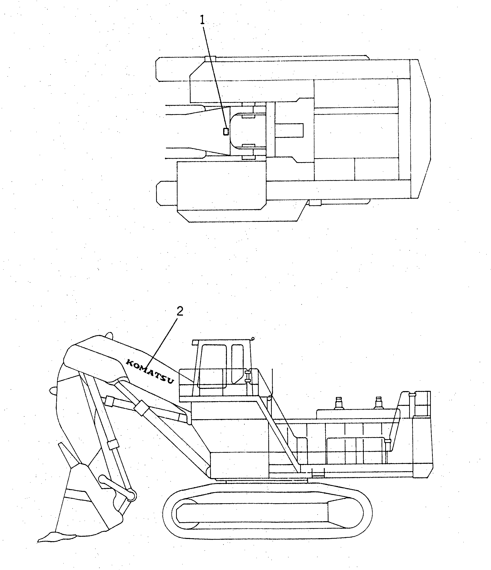 Схема запчастей Komatsu PC1600-1 - МАРКИРОВКА (РАБОЧЕЕ ОБОРУДОВАНИЕ ) (ИСПАНИЯ) (ДЛЯ ПОГРУЗ.) МАРКИРОВКА