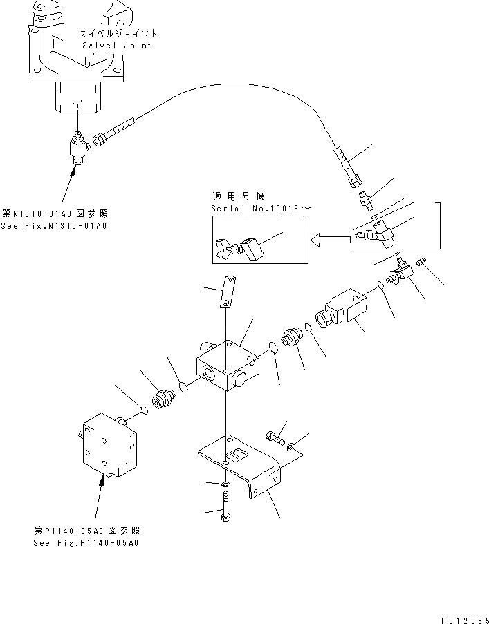 Схема запчастей Komatsu PC1600-1-A - HIC ТРУБЫ (РАЗГРУЗ. КЛАПАН - ПОВОРОТНОЕ СОЕДИНЕНИЕ) НИЖНЯЯ ГИДРОЛИНИЯ И ЛИНИЯ ХОДА