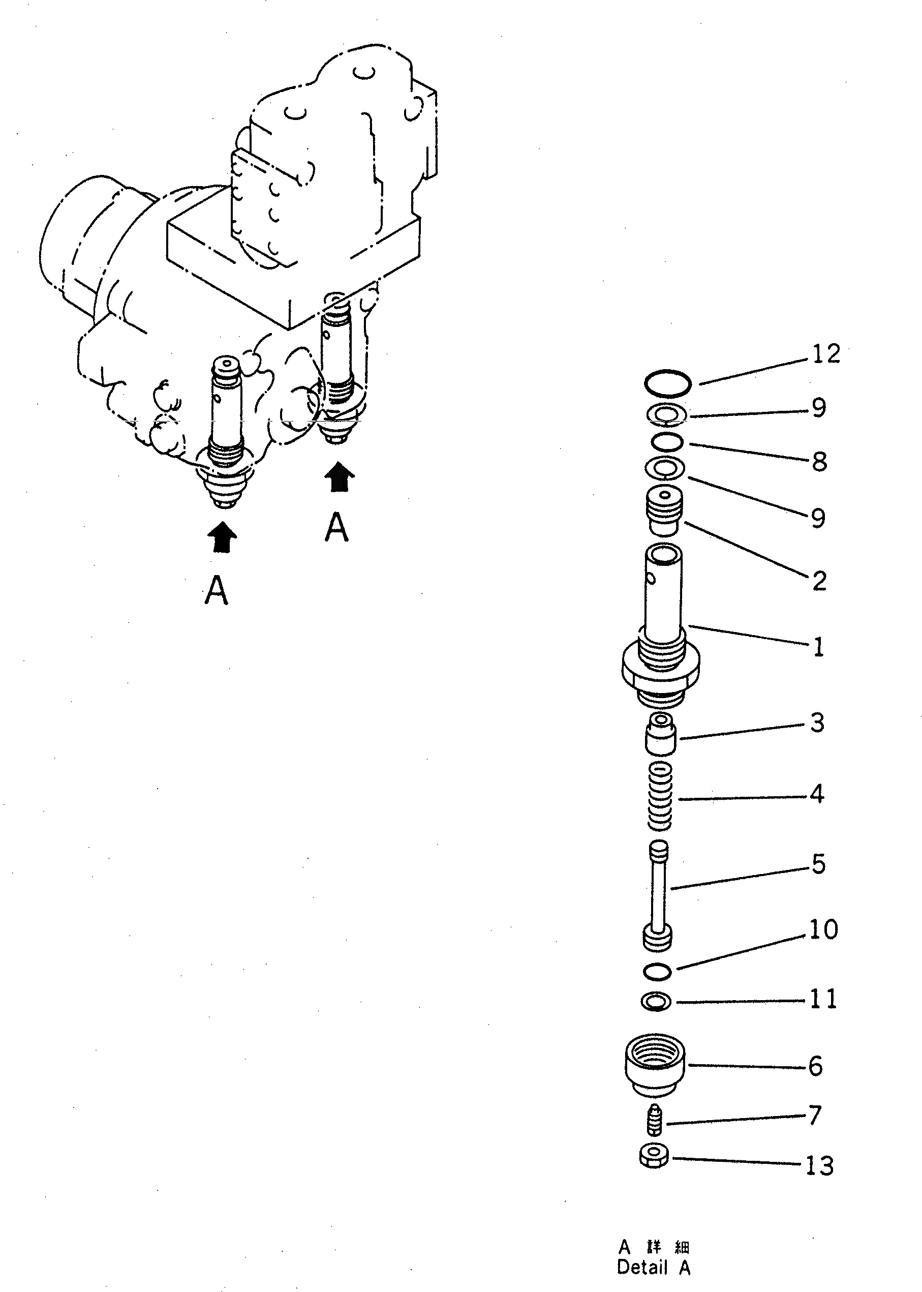 Схема запчастей Komatsu PC1600-1-A - МОТОР ХОДА (/) ОСНОВН. КОМПОНЕНТЫ И РЕМКОМПЛЕКТЫ