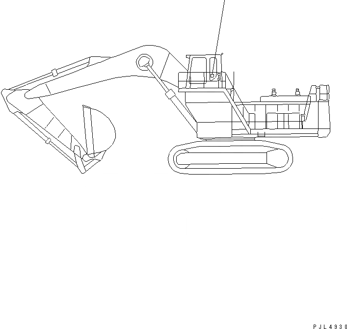 Схема запчастей Komatsu PC1600-1 - ПЛАСТИНА (КАРЬЕРН MARK)(№9-) МАРКИРОВКА