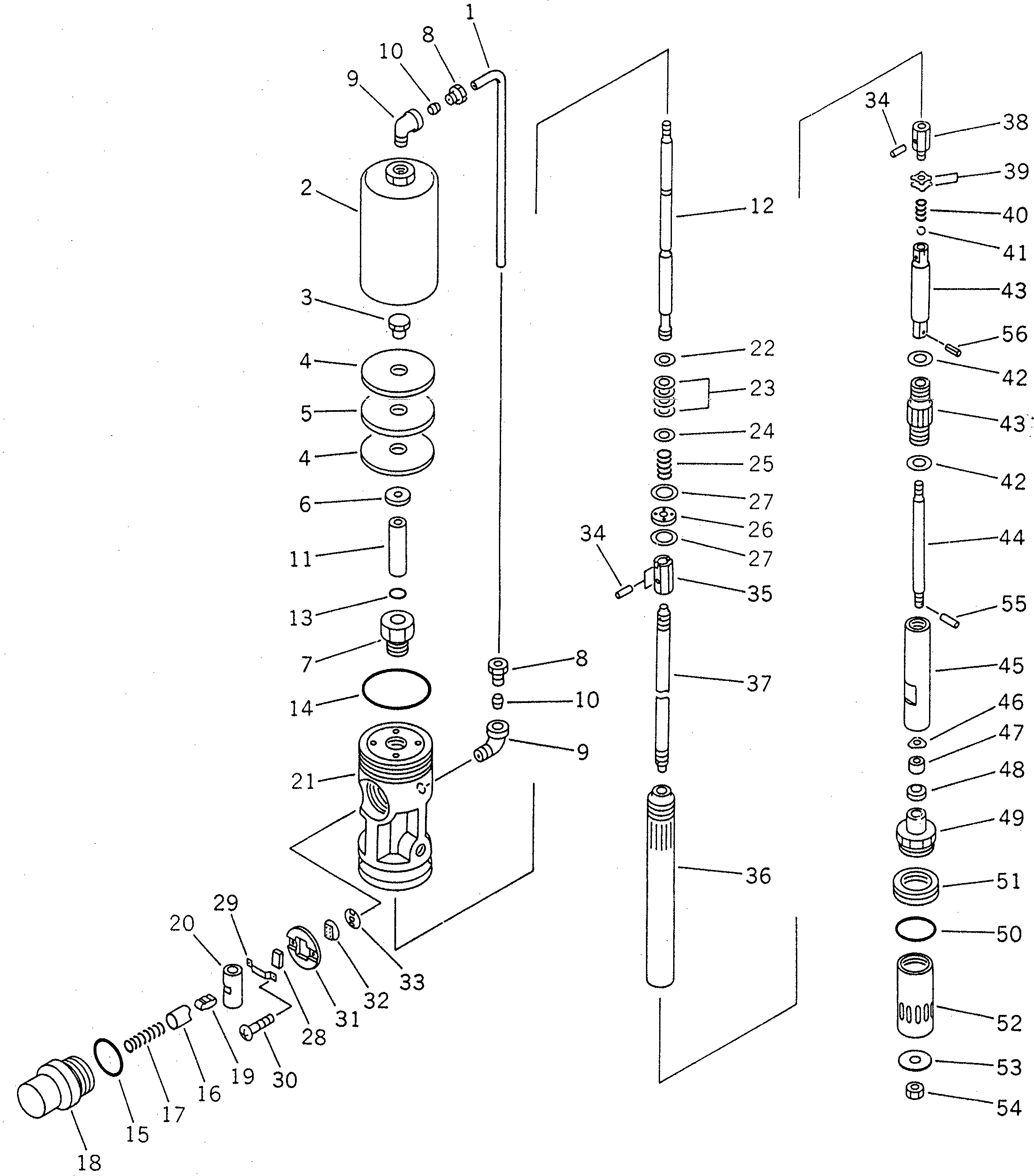 Схема запчастей Komatsu PC1600-1 - НАСОС СМАЗКИ(№-) РАЗНОЕ