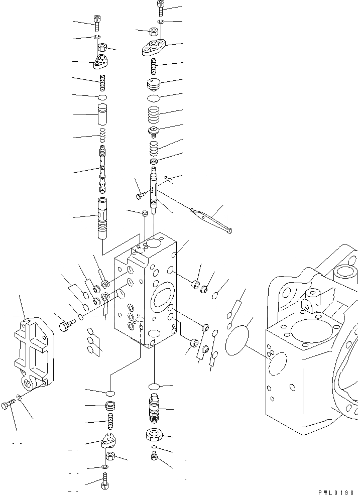 Схема запчастей Komatsu PC1600SP-1 - ОСНОВН. НАСОС (7/8) (NO. НАСОС) ОСНОВН. КОМПОНЕНТЫ И РЕМКОМПЛЕКТЫ