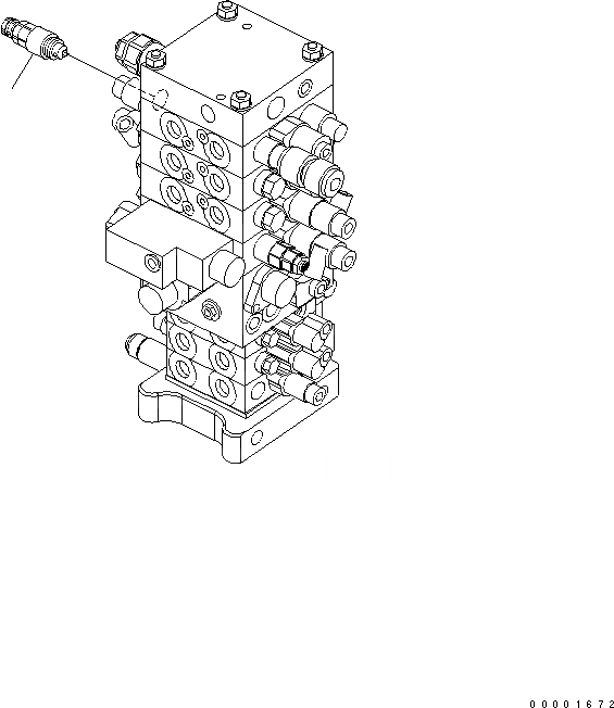 Схема запчастей Komatsu PC160LC-7 - РАЗГРУЗ. КЛАПАН (7 KG/CM) ГИДРАВЛИКА