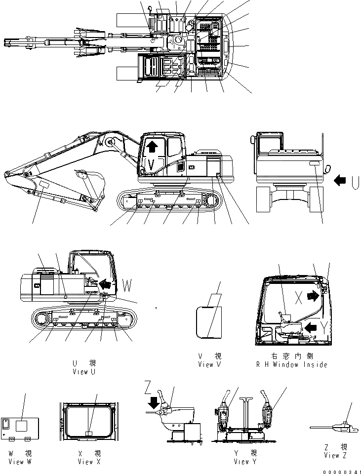 Схема запчастей Komatsu PC160LC-7 - ОСНОВН. КОНСТРУКЦИЯ (КАБИНА) (ШЛАНГИ ОБОГРЕВАТЕЛЯ И КРЕПЛЕНИЕ) (С КОНДИЦИОНЕРОМ)(№-) КАБИНА ОПЕРАТОРА И СИСТЕМА УПРАВЛЕНИЯ