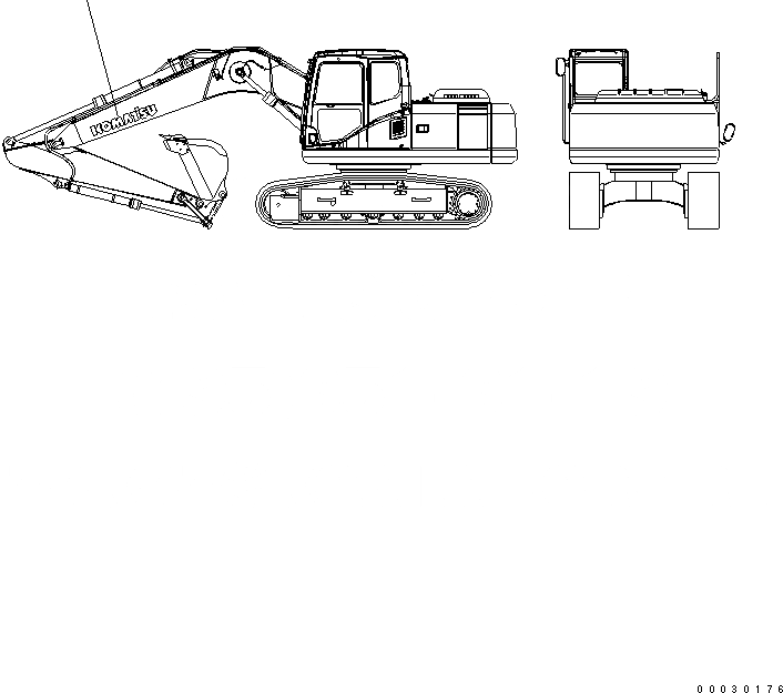 Схема запчастей Komatsu PC160LC-7 - ЛОГОТИП (SET)(№9-) МАРКИРОВКА