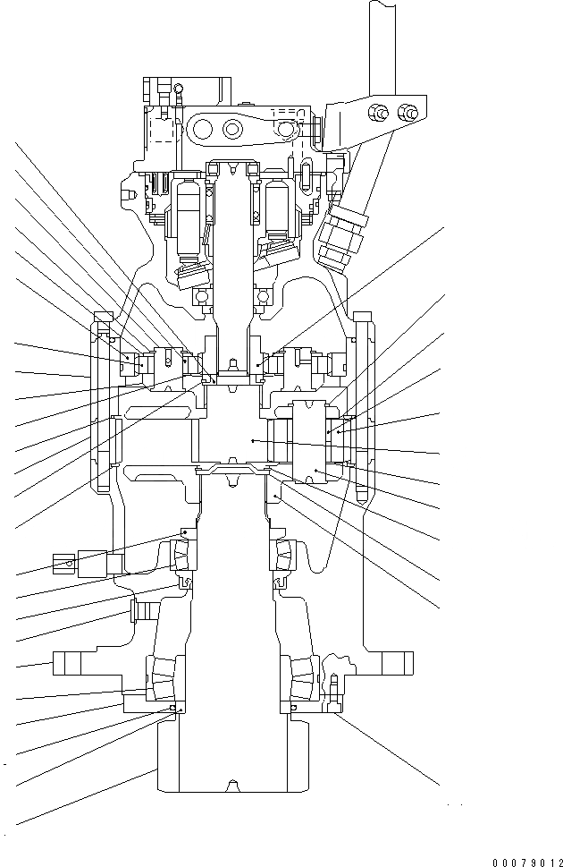 Схема запчастей Komatsu PC160LC-7 - МОТОР ПОВОРОТА И MACHINERY (/)(№-) ОСНОВН. КОМПОНЕНТЫ И РЕМКОМПЛЕКТЫ