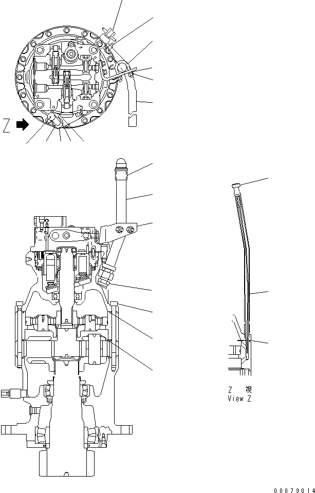 Схема запчастей Komatsu PC160LC-7 - МОТОР ПОВОРОТА И MACHINERY (/)(№-) ОСНОВН. КОМПОНЕНТЫ И РЕМКОМПЛЕКТЫ