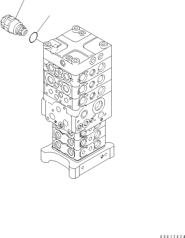 Схема запчастей Komatsu PC160LC-7 - ОСНОВН. КЛАПАН (-КЛАПАН) (/) ОСНОВН. КОМПОНЕНТЫ И РЕМКОМПЛЕКТЫ