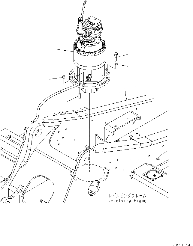 Схема запчастей Komatsu PC160LC-7K-KA - МЕХАНИЗМ ПОВОРОТА ПОВОРОТН. КРУГ И КОМПОНЕНТЫ
