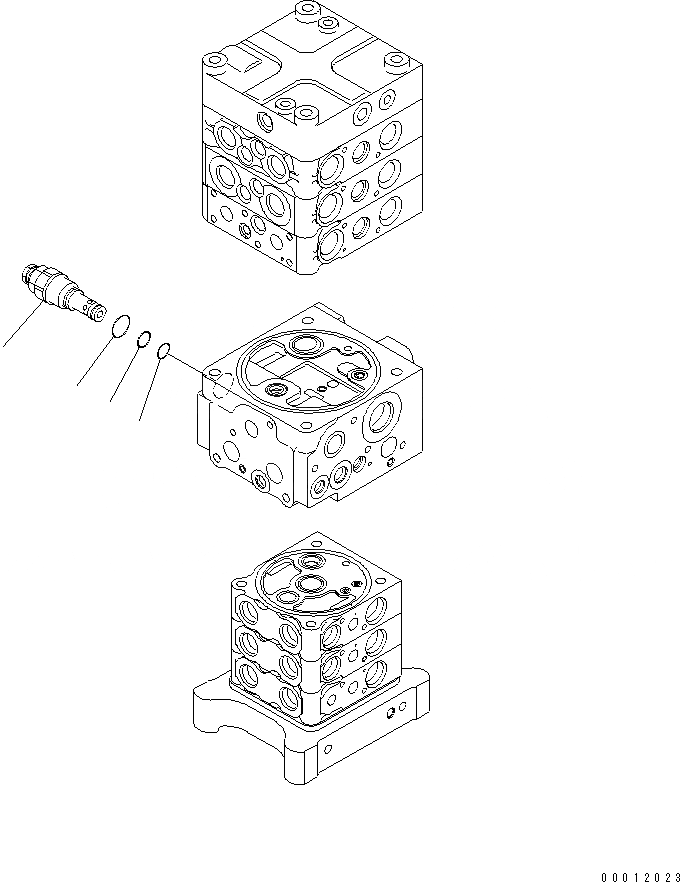 Схема запчастей Komatsu PC160LC-7E0 - ОСНОВН. КЛАПАН (-КЛАПАН) (/) ОСНОВН. КОМПОНЕНТЫ И РЕМКОМПЛЕКТЫ